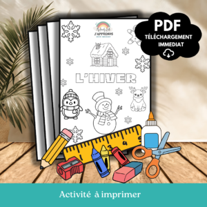 25 coloriages d'hiver