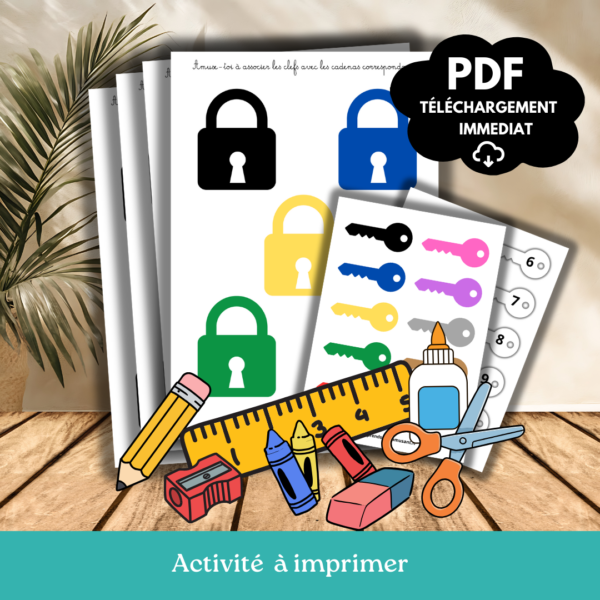 Associer les cadenas et les clés