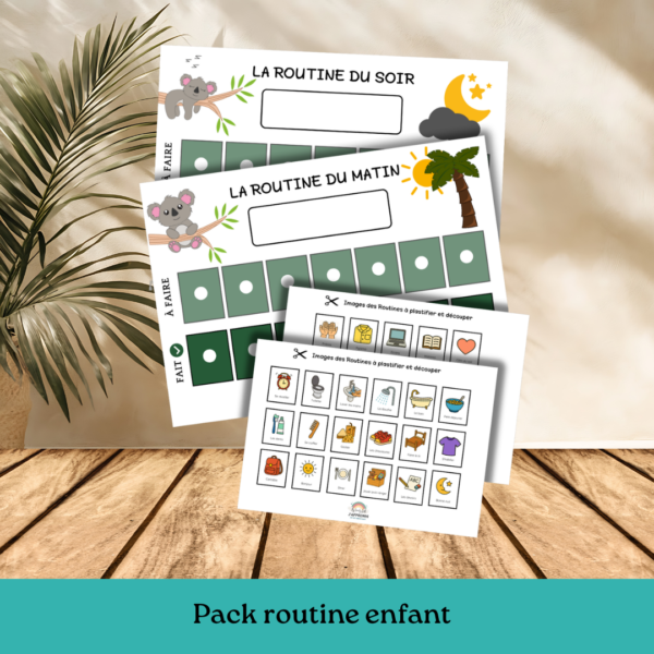 Pack routine enfant : sécurité, autonomie et gestion du temps