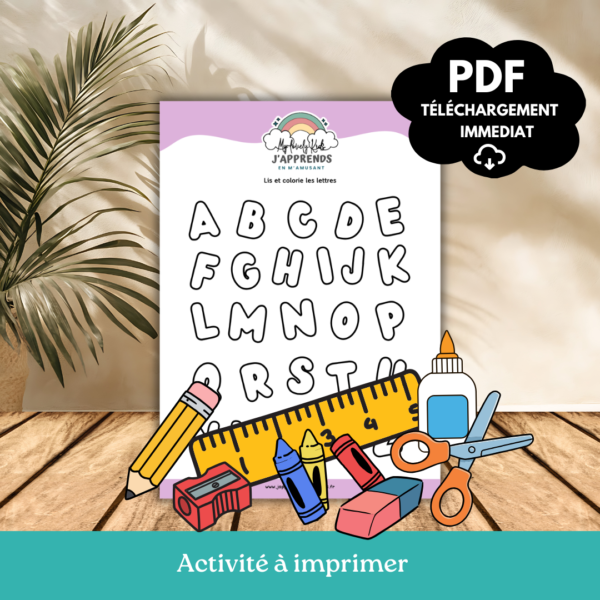 Coloriages des lettres capitales