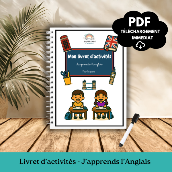 Livret d’activités bilingue – J’apprends l’Anglais 🇬🇧