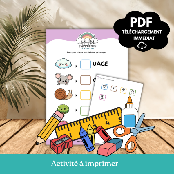 Trouve la lettre manquante