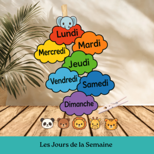 “Les Jours de la Semaine – Nuages Arc-en-ciel”