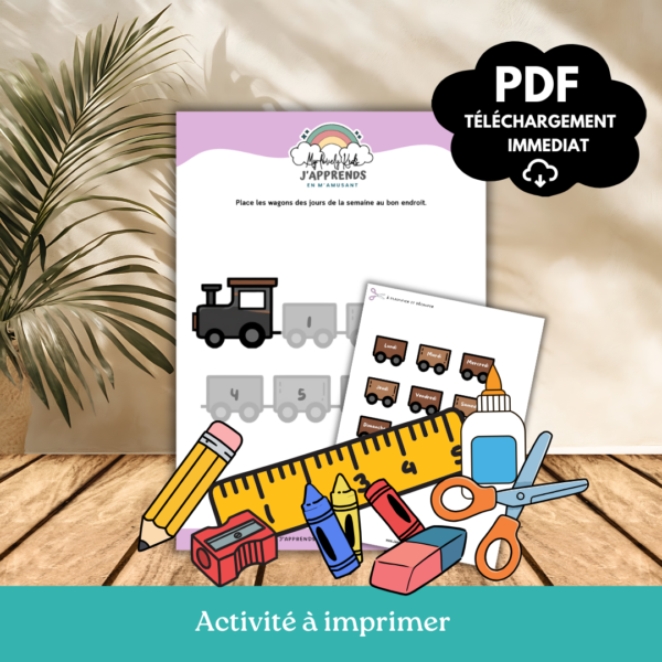 Les wagons des jours de la semaine
